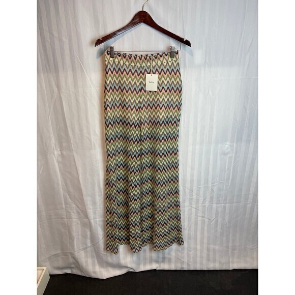 Beivy Green Crochet Wide Leg Pant Size Small‎ RefM036 - Picture 4 of 8